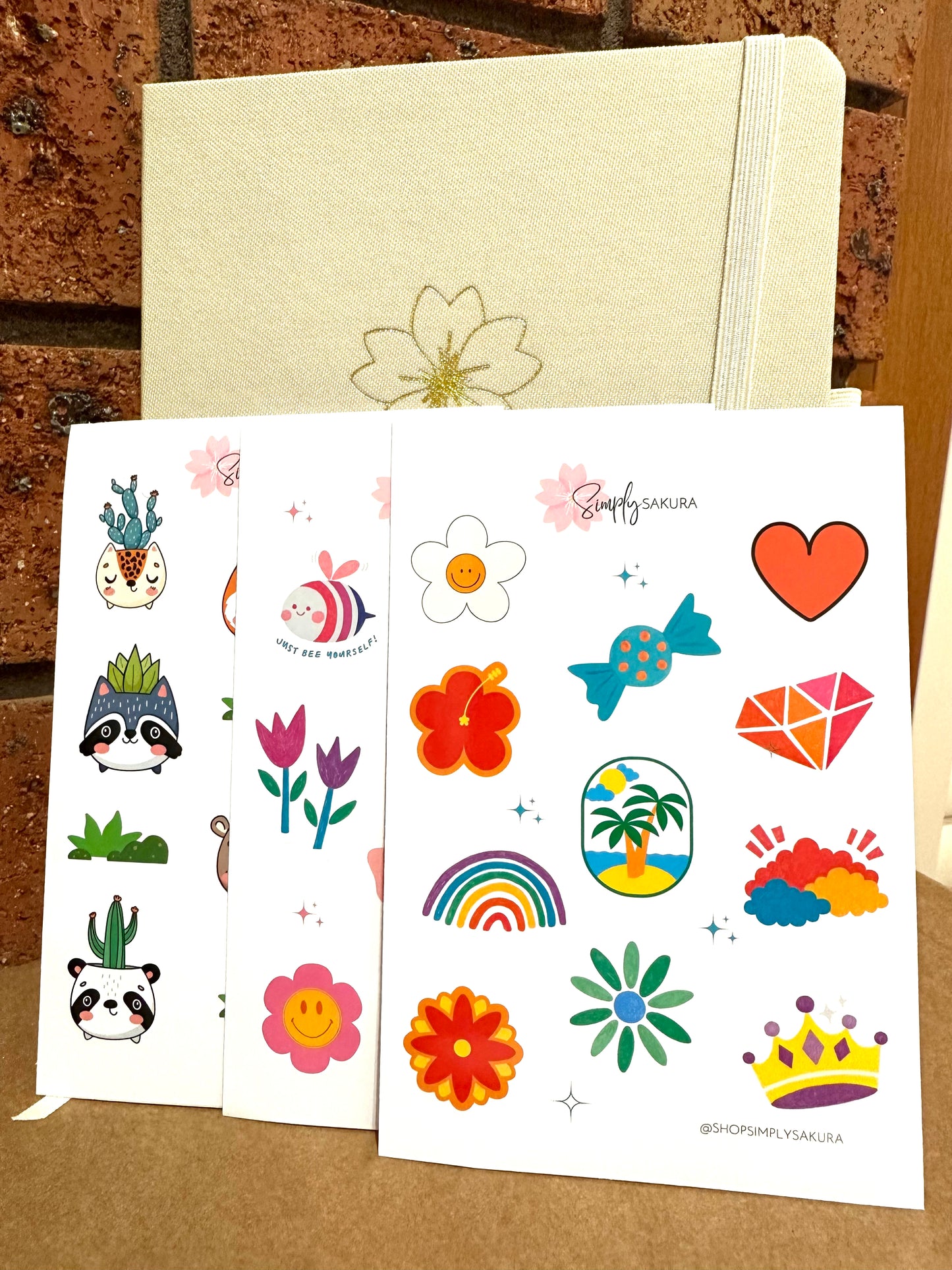 SIMPLY SAKURA - Dot Grid Journal KIT