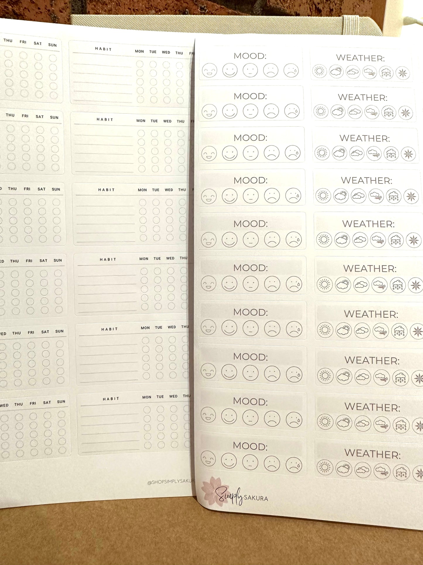 SIMPLY SAKURA - Dot Grid Journal KIT