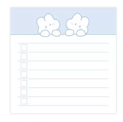 Checklist Memo Pad - 60 Sheets