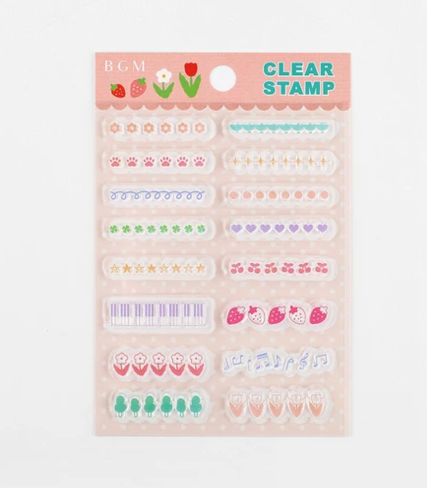 BGM Japanese Clear Stamps - Graffiti Divider Line