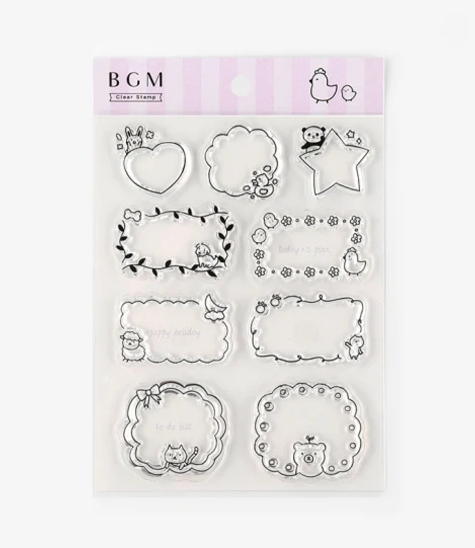 BGM Japanese Clear Stamps - Animal Frames – Simply Sakura
