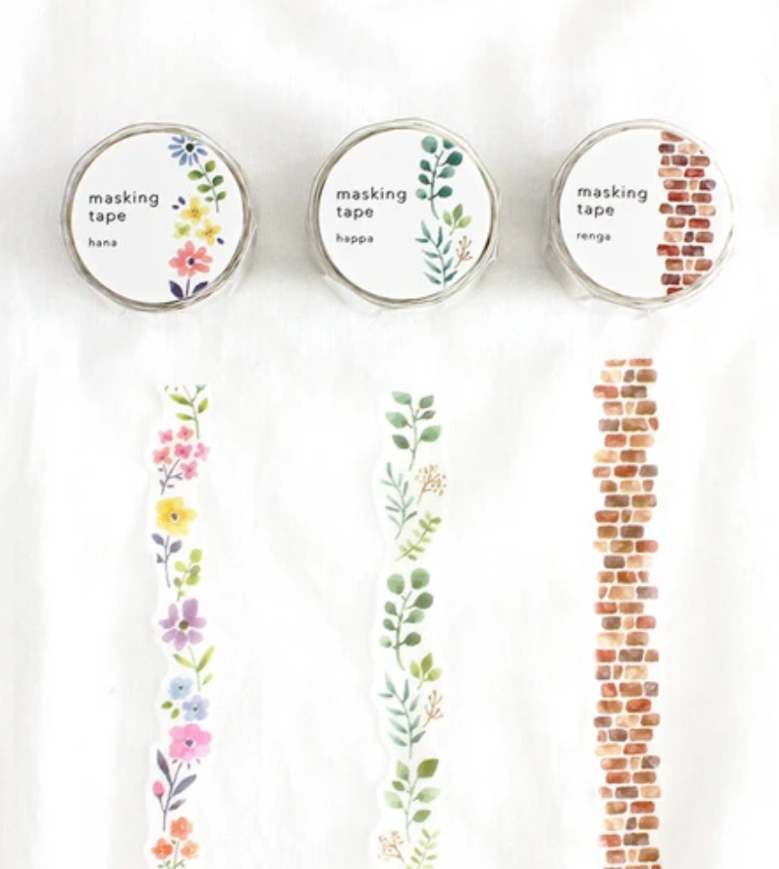 MIND WAVE Washi Die Cut Tape < Renga >
