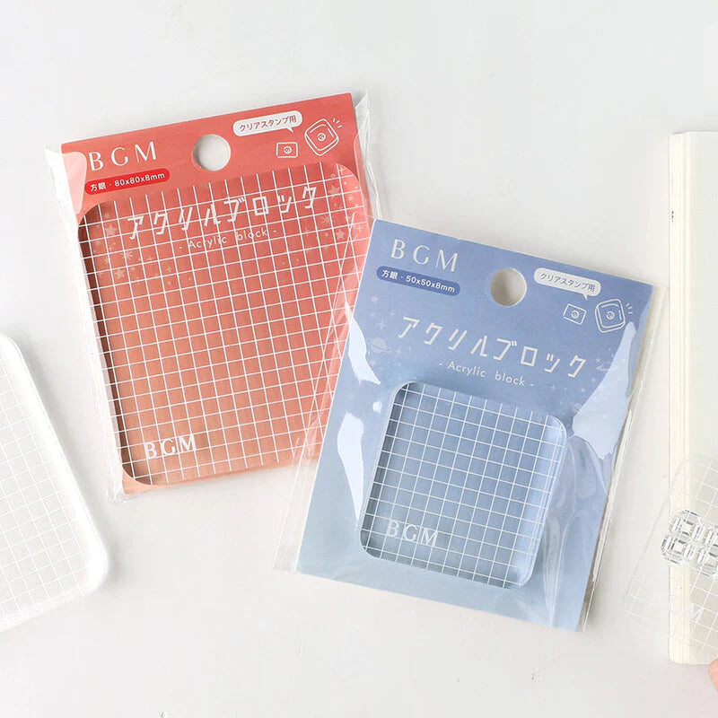 BGM Clear Acrylic Stamp Block