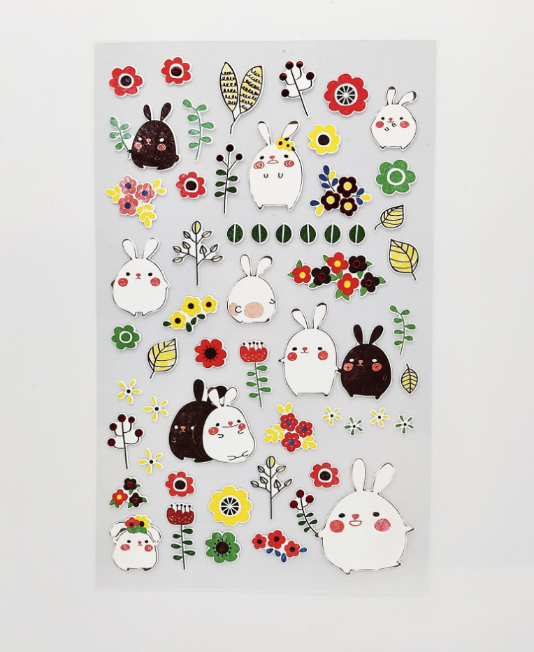 SUATELIER | Cute Korean Stickers - #1001 Bunny