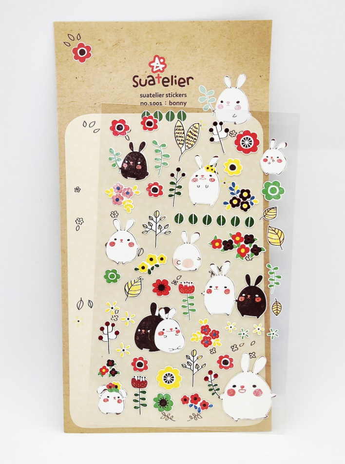 SUATELIER | Cute Korean Stickers - #1001 Bunny