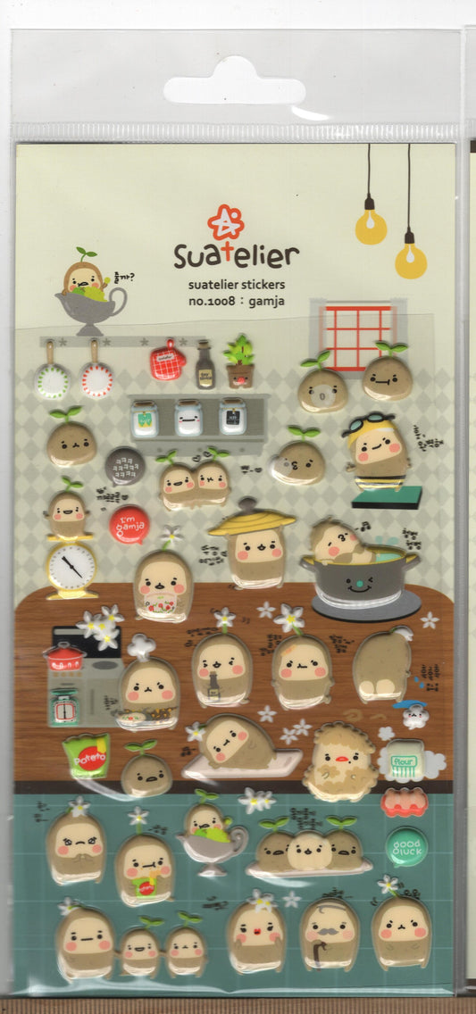 SUATELIER | Cute Korean Stickers - #1008 Gamja