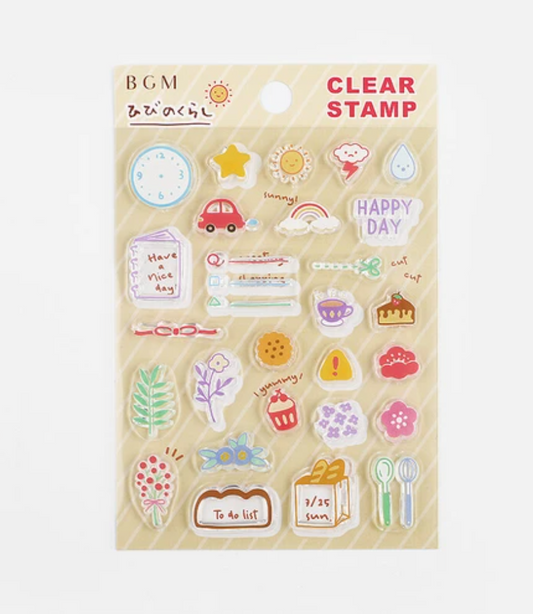 BGM Japanese Clear Stamps - Daily Living