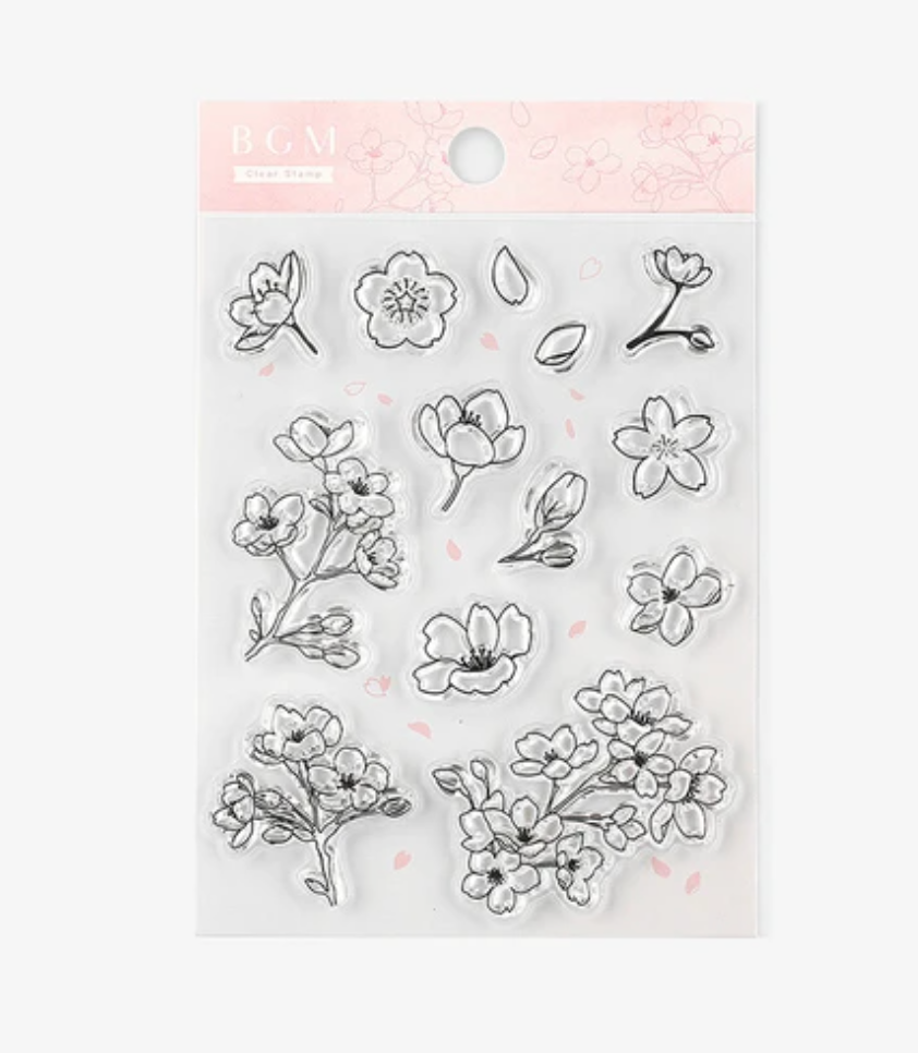 BGM Japanese Clear Stamps - Sakura