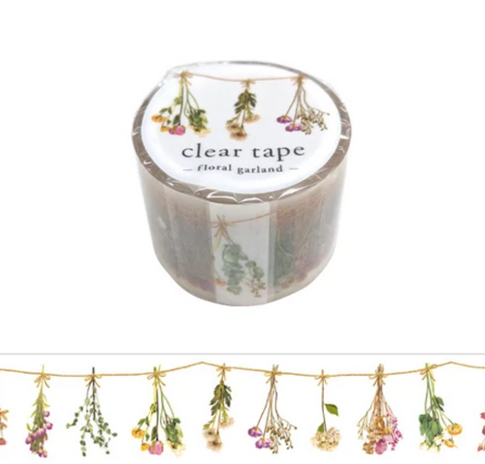 MIND WAVE Clear Tape < Floral Garland >