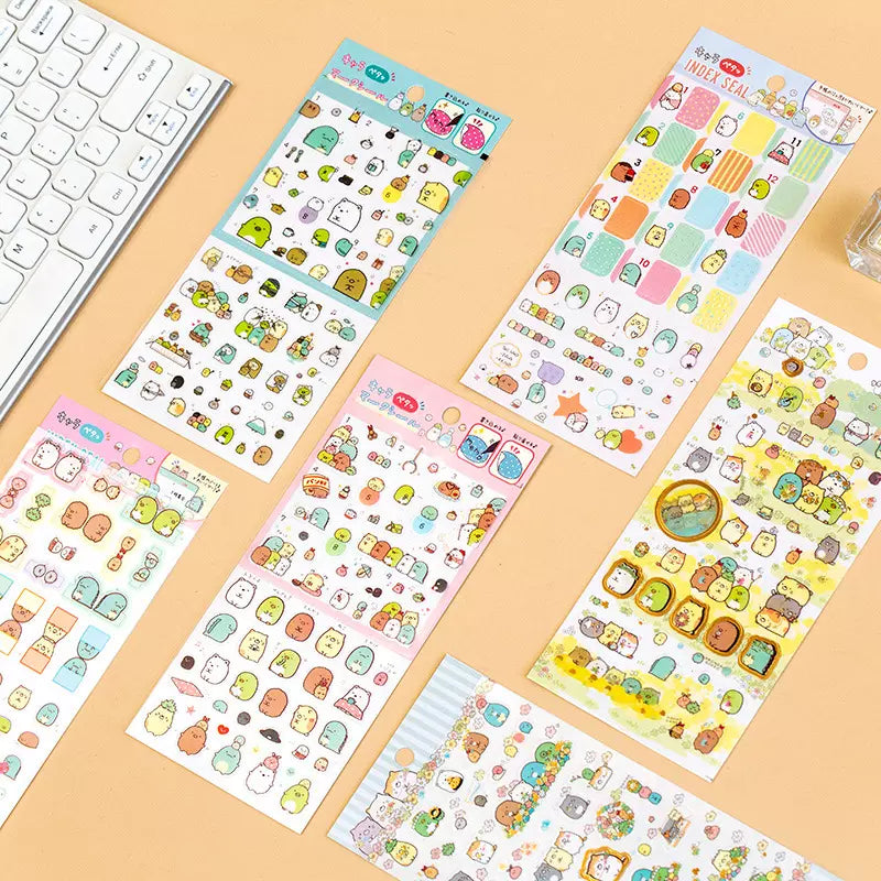 Kawaii Japanese Character - Sticker Sheets