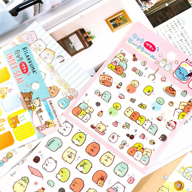 Kawaii Japanese Character - Sticker Sheets